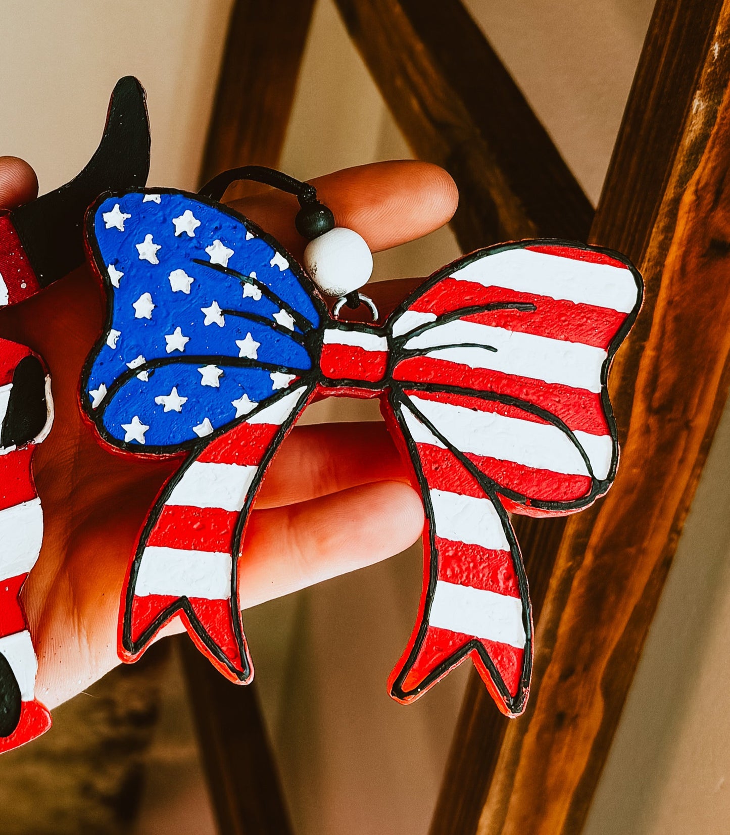 American Flag Bow Freshie