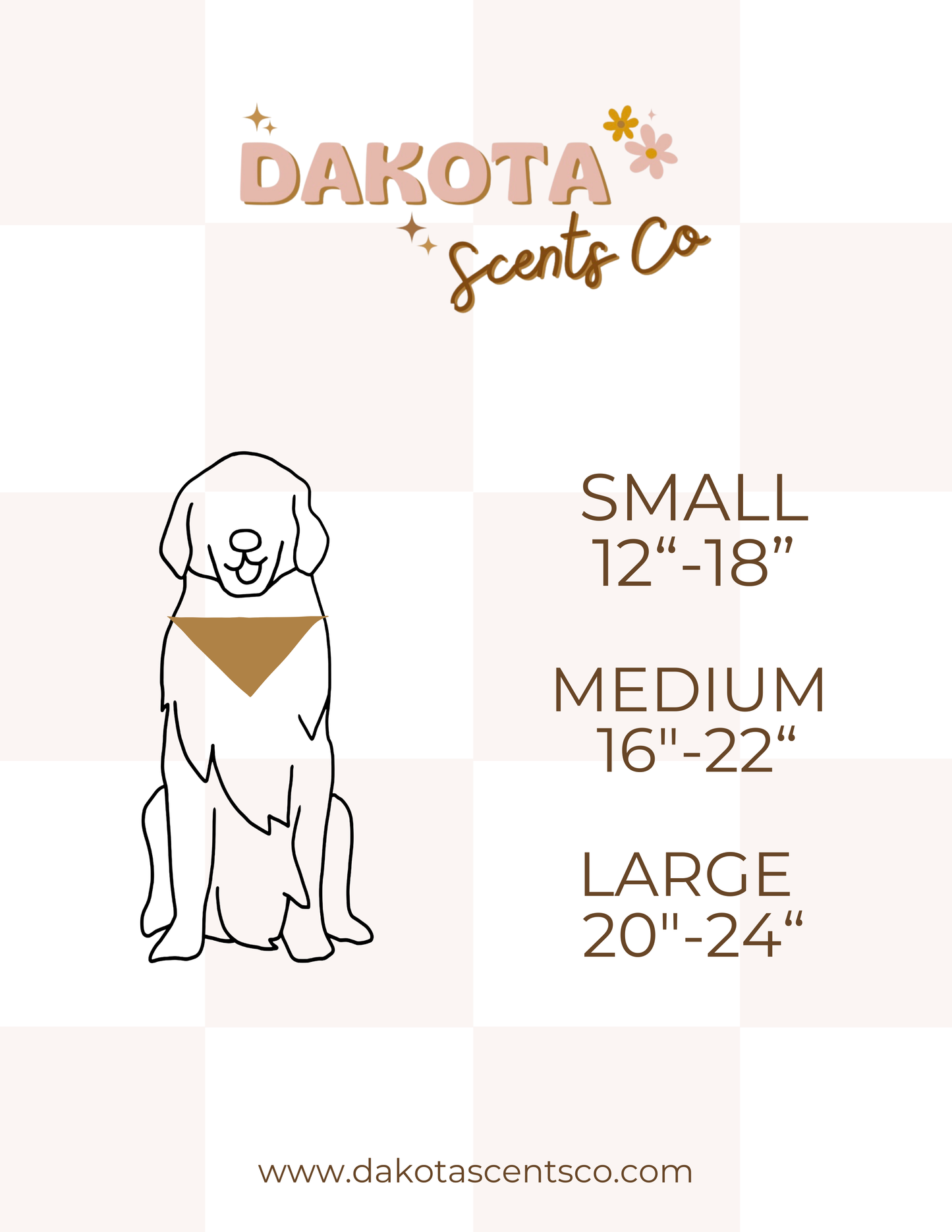 Flower Polka Dot Dog Bandana
