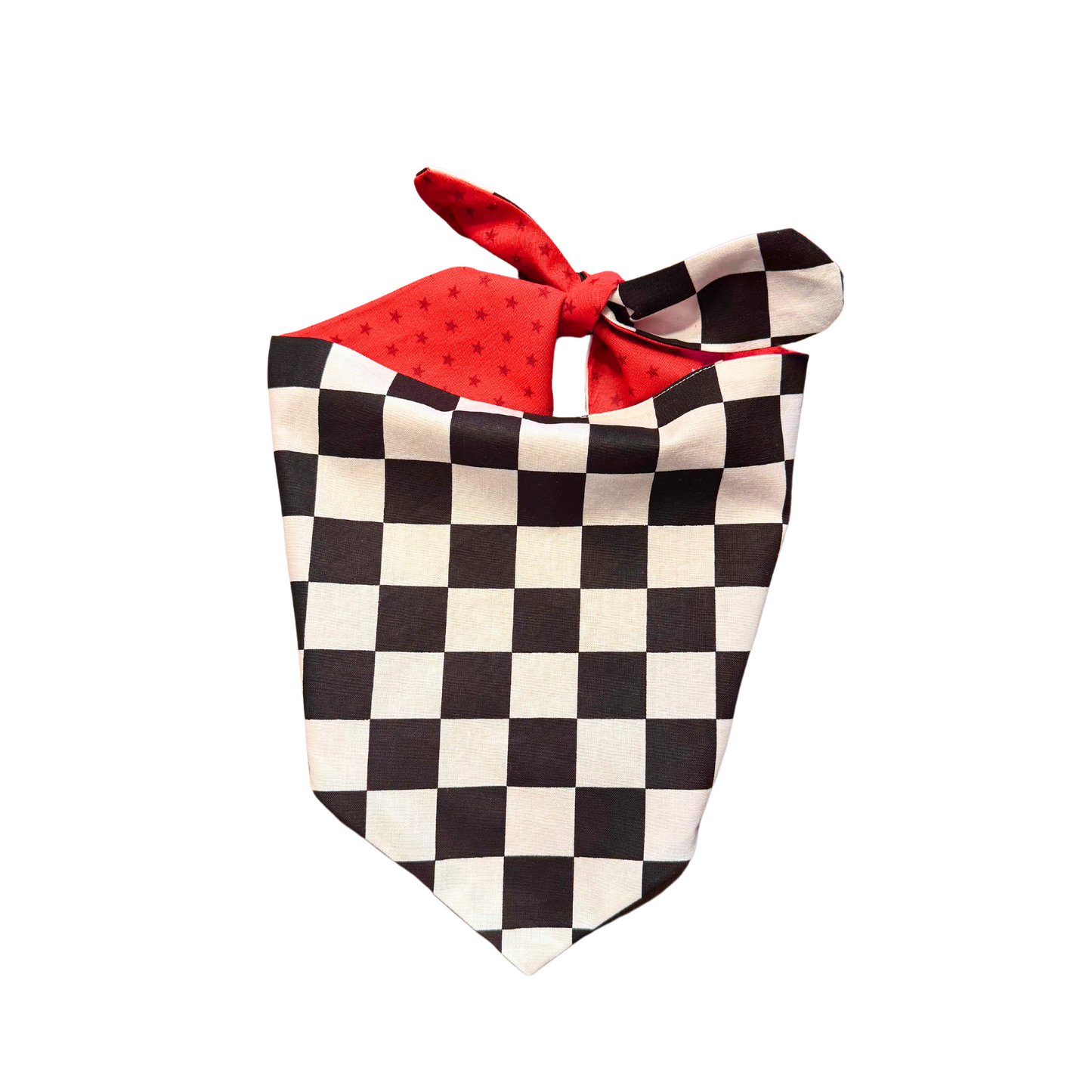 Checkered Star Dog Bandana