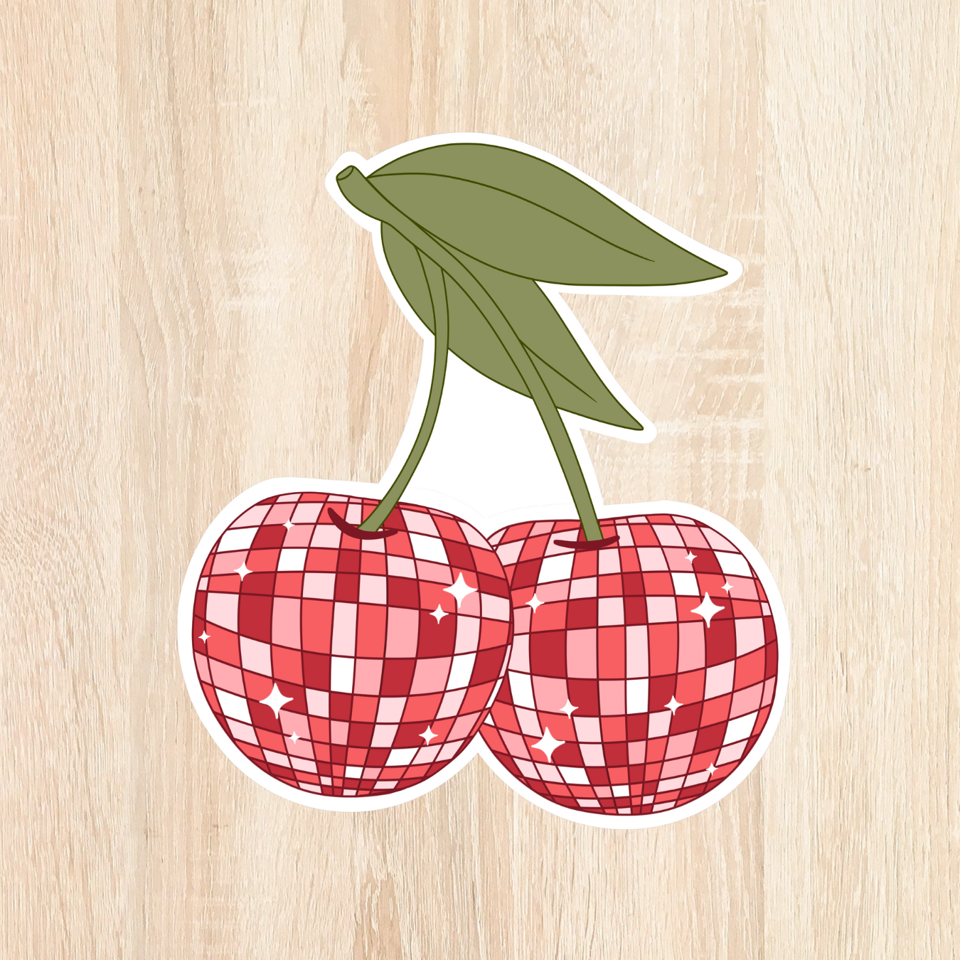 Disco Cherry Sticker