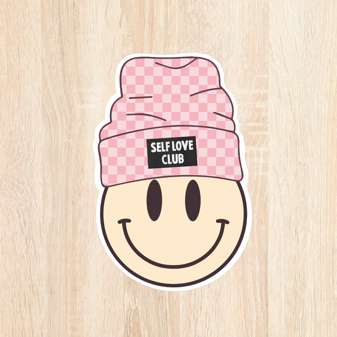 Checkered Beanie Sticker