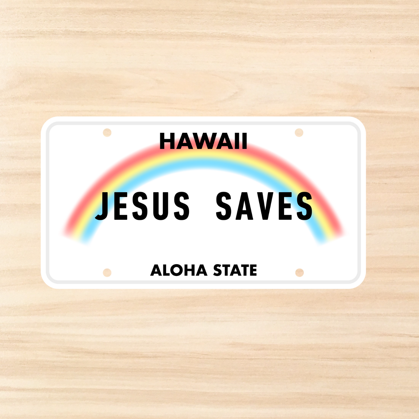 Jesus Save HI Sticker