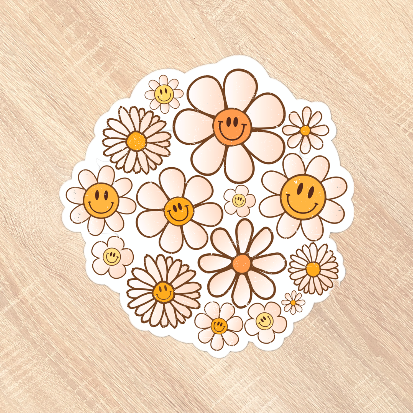 Retro Flower Sticker