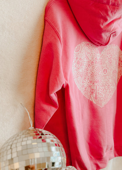 Pink Heart Hoodie