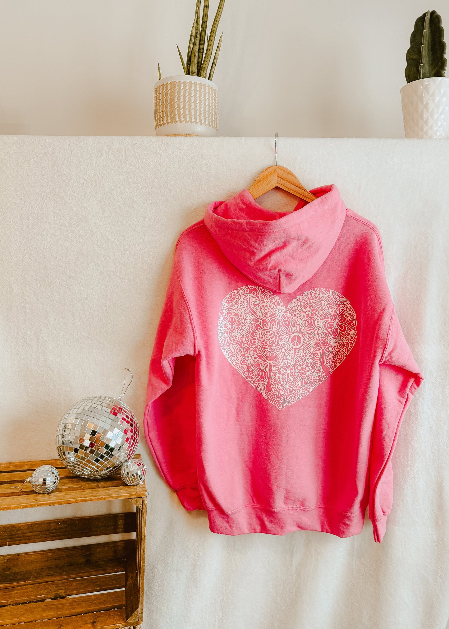 Pink Heart Hoodie