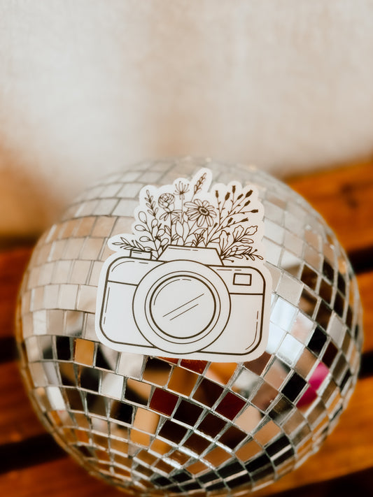 Floral Camera Sticker