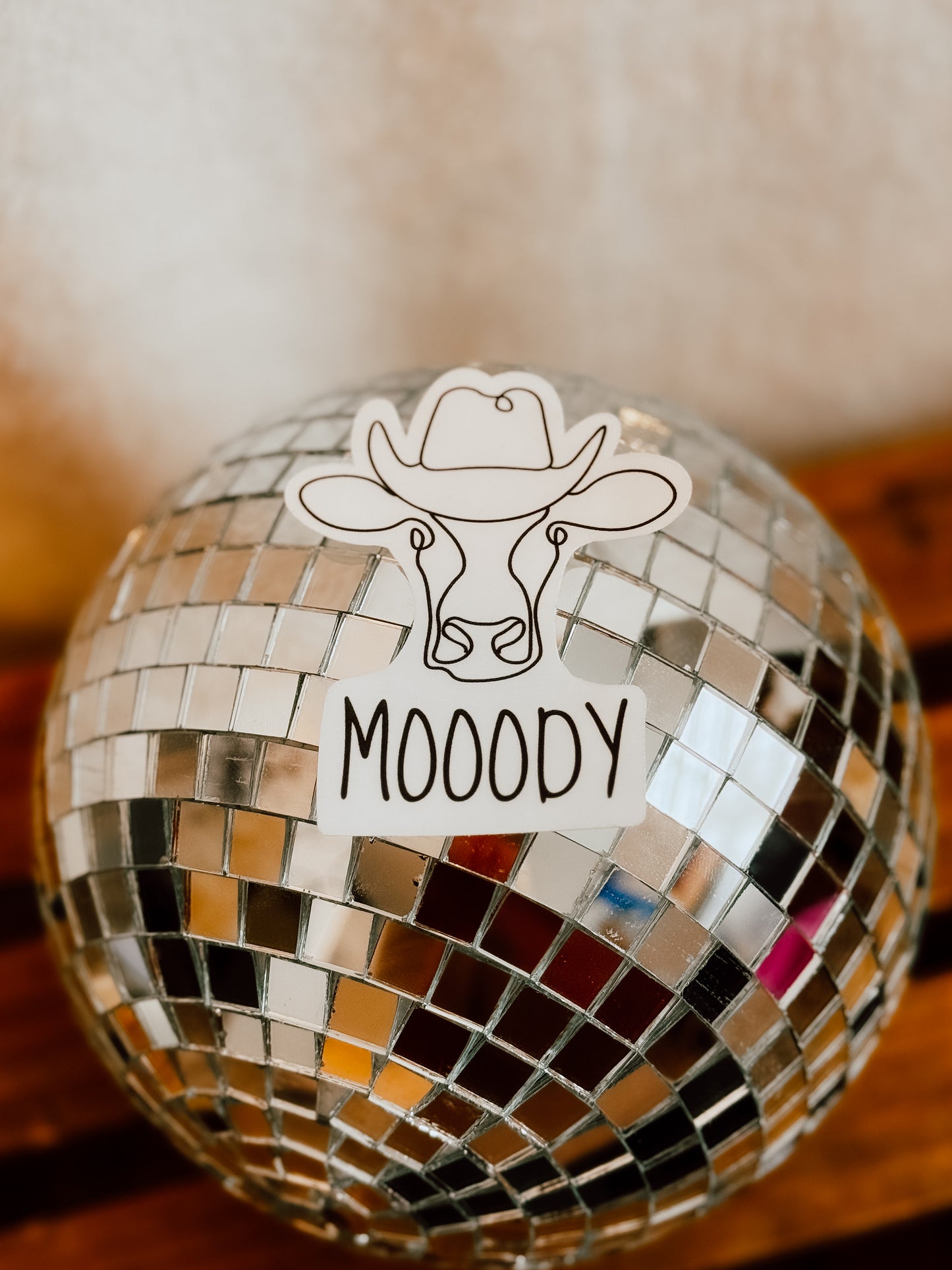 Moody Cow Sticker