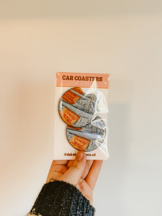 Levis Car Coasters