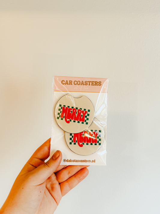 Merry Car Coasters