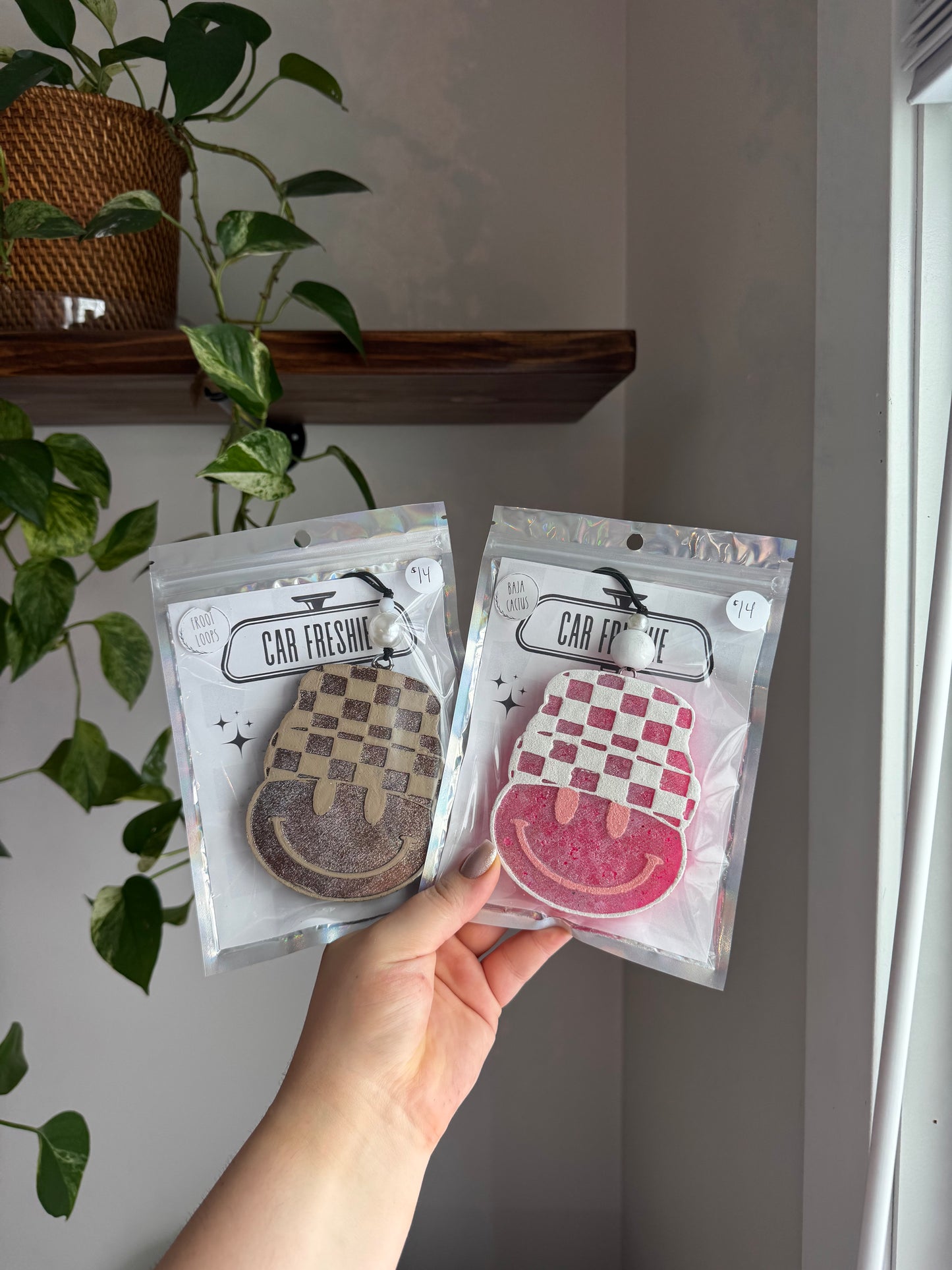 Checkered Beanie Freshie