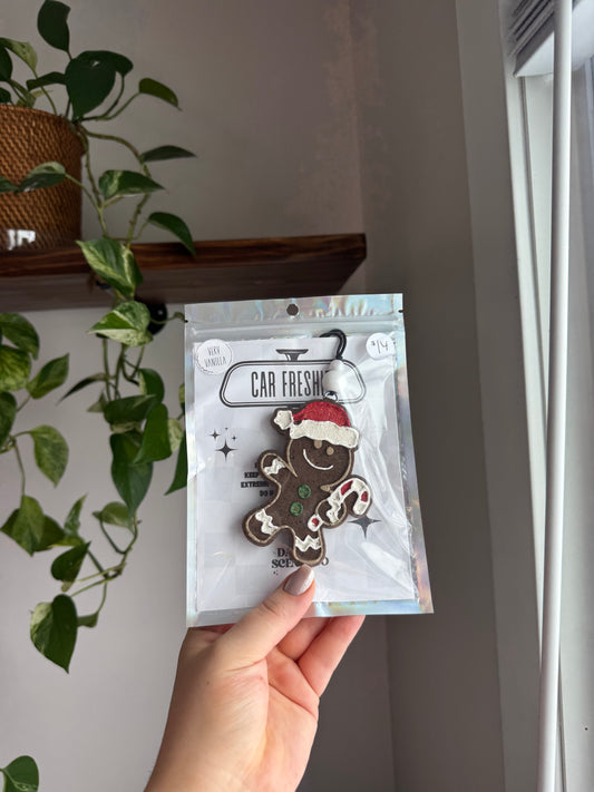 Gingerbread Man Beanie Freshie