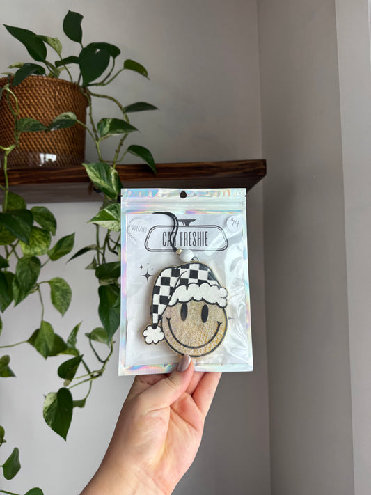 Christmas Smiley with Beanie Freshie