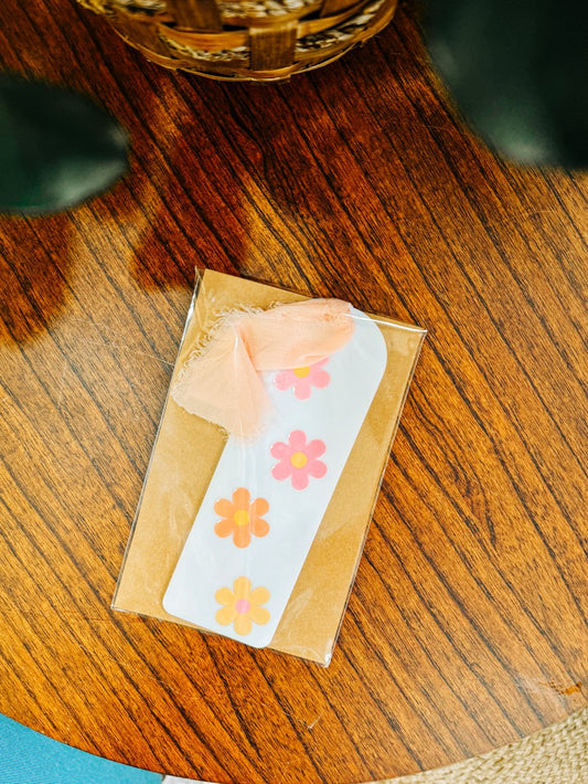 Pink Floral Bookmark