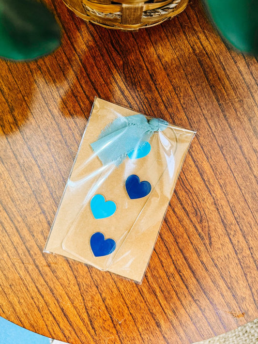 Blue Hearts Bookmark