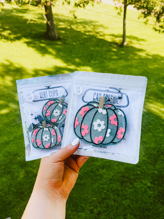 Floral Pumpkin Freshie Set