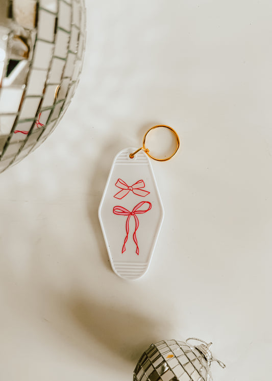 Coquette Bows Hotel Keychain