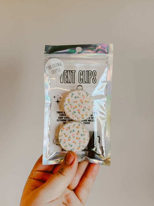 Summer Florals Vent Clips