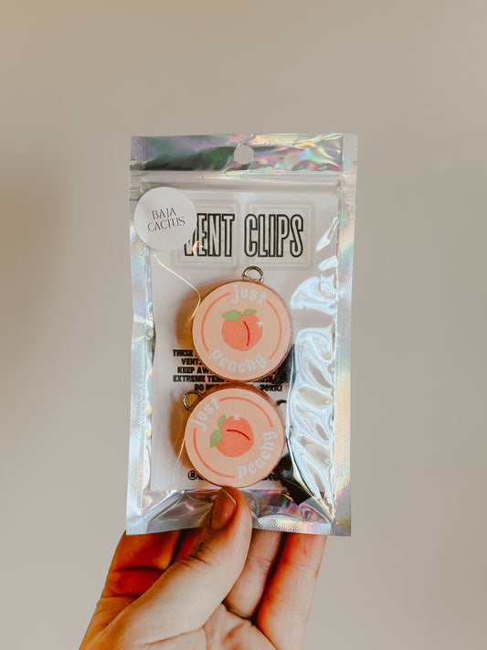 Just Peachy Vent Clips